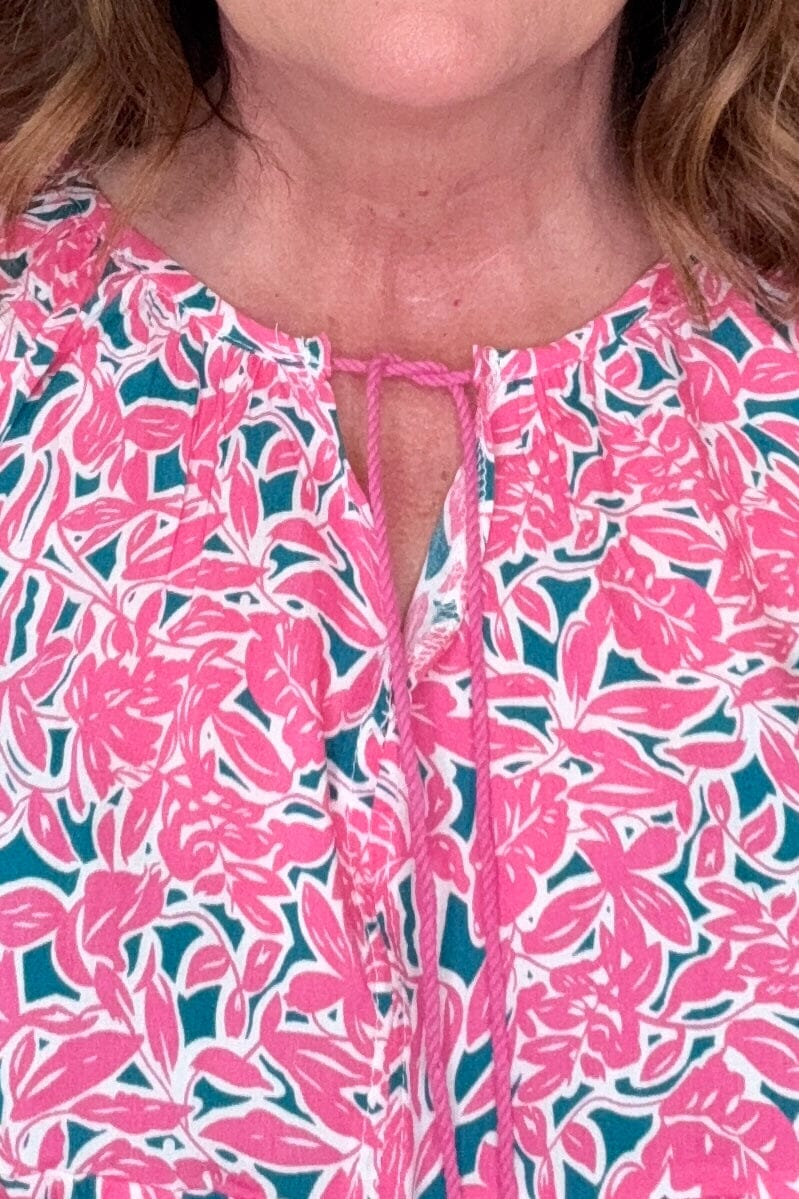 Floral Babydoll Top JRTOP CASUAL TOP SOUTHERN GRACE 