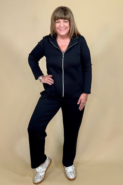Soft Stream Zip Up Top w/ Hood JACKET CREATION 