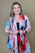 Long Sleeve Printed Long Mesh Cardigan OUTFIT COMPLETER CREATION 