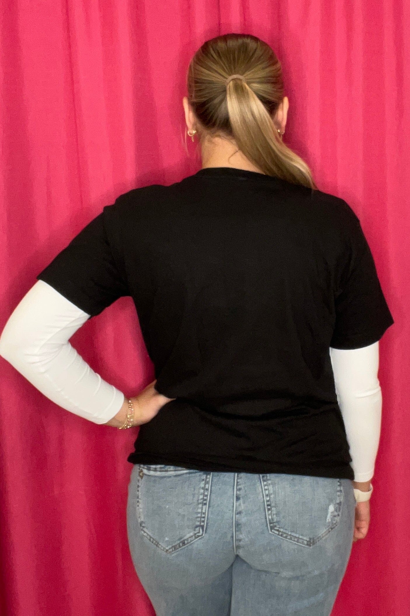 KC Breaking Records T-Shirt MISSY BASIC KNIT HUSTLE &amp; HEART 