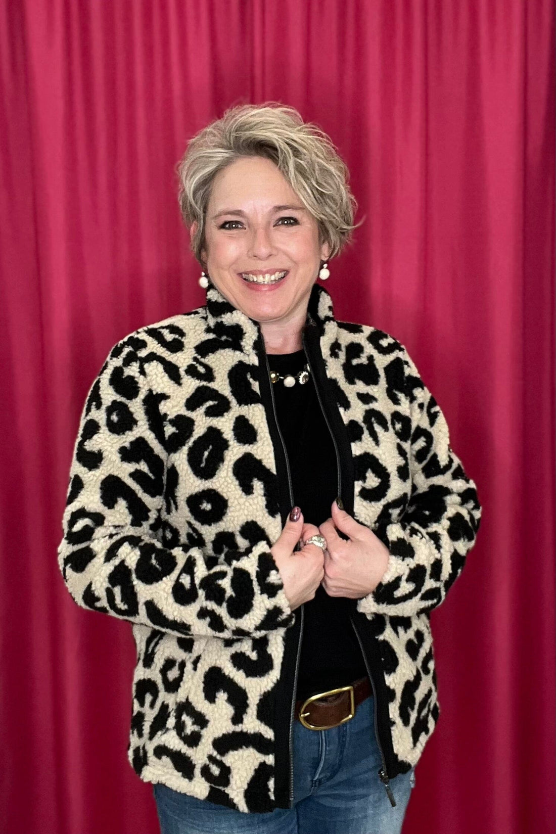 Long Sleeve Leopard Jacket