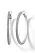 Meridian Silver Thin Large Hoop Earrings BJEWELRY Brighton Collectables 