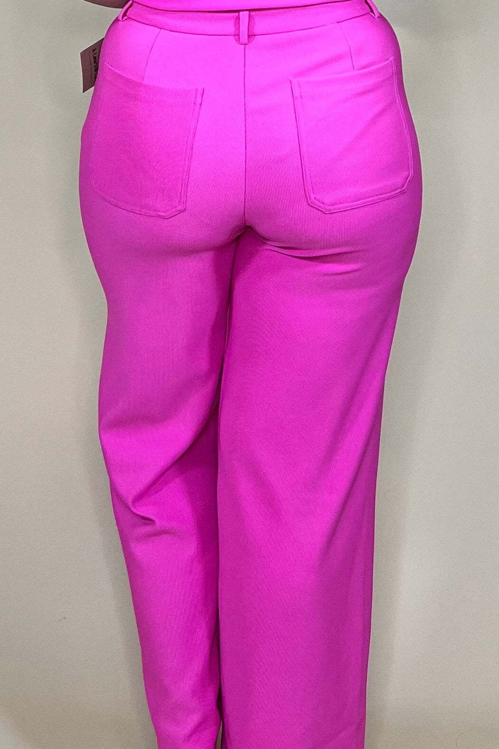 High Rise Front Pocket Wide Pants BOTTOMS GLAM 