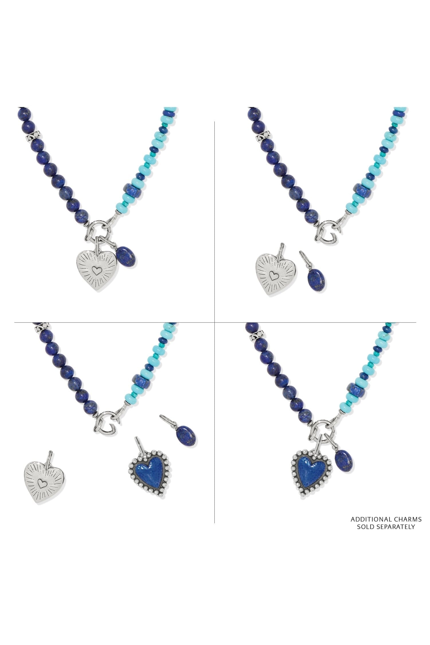 Token Charm Lapis Turquoise Necklace BJEWELRY Brighton Collectables 