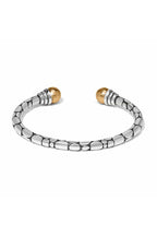 Pebble Link Two Tone Open Flex Cuff Bracelet BJEWELRY Brighton Collectables 