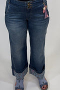 Audrey Palazzo Cuff Jean BOTTOMS:~~Unassigned~~ TRIBAL 
