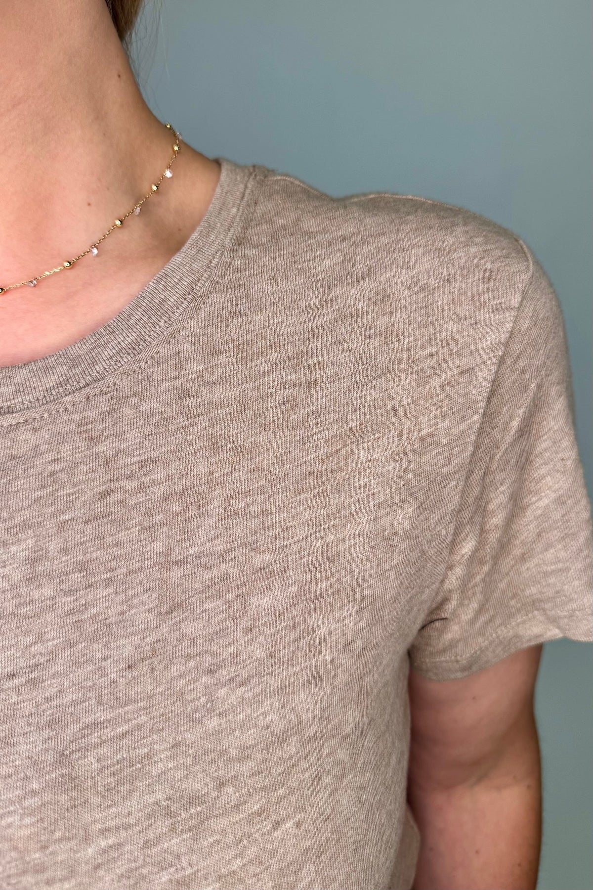 Foundation Slub Tee - Heatherash MISSY BASIC KNIT Z-SUPPLY 