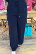 Linen Blend Wide Leg Pant w/Crochet BOTTOMS ALLIE & ROSE 