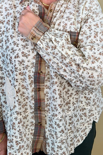 Crochet Patched Long Sleeve OUTFIT COMPLETER:~~Unassigned~~ EASEL 