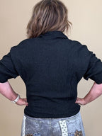 3/4 Sleeve Tie Neck Sweater MISSY TOP SPECIAL:~~Unassigned~~ DEMOCRACY 