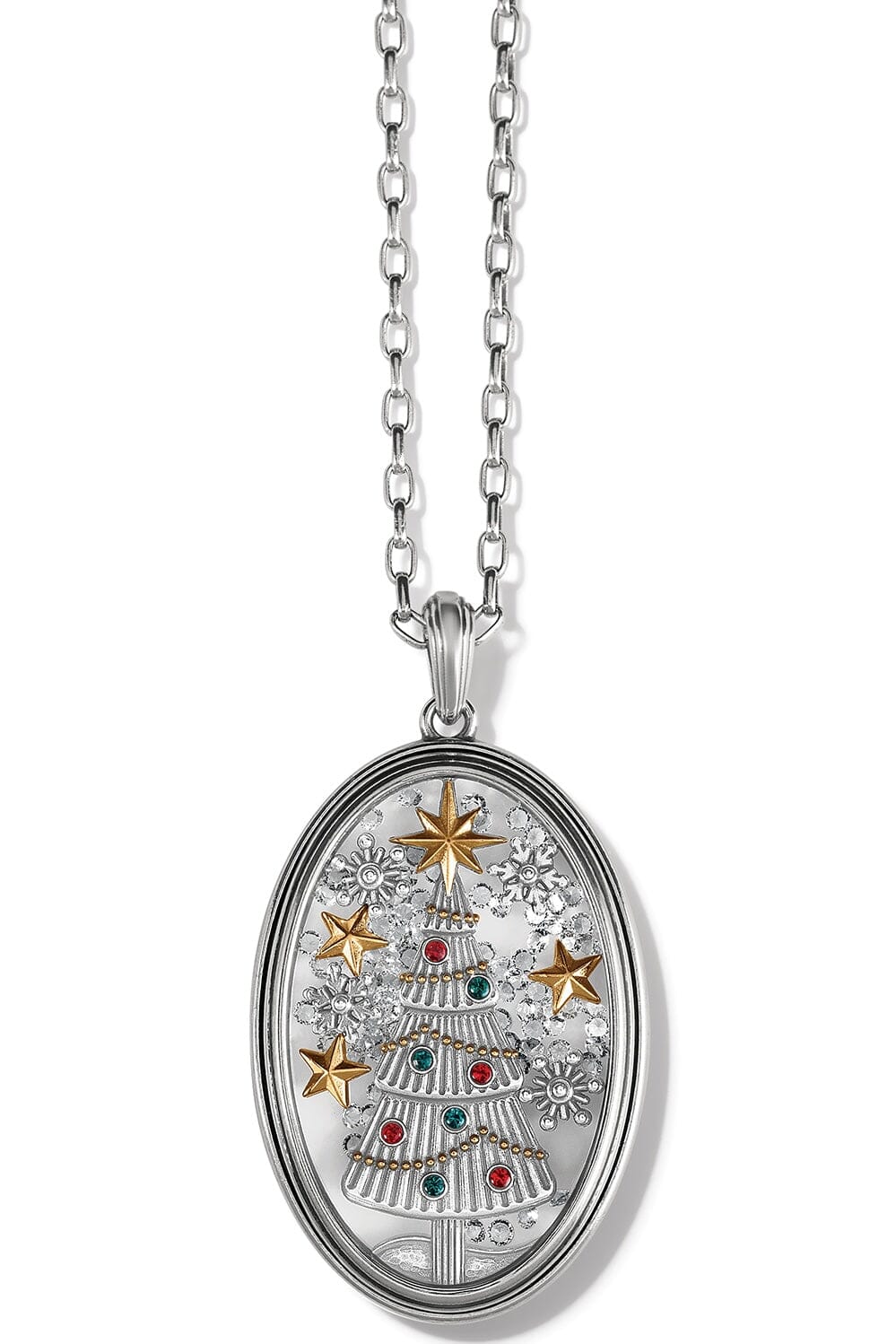 Wonderful Christmas Time Shaker Necklace BJEWELRY Brighton Collectables 