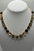 Large Rosette Necklace in "Black Orchid" - Yellow Gold BETTERBRANDJEWELRY MICHALSMARIANA 