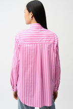 Long Sleeve Button Down w/Cutout & Pearl Detail MISSY TOP SPECIAL JOSEPH RIBKOFF 