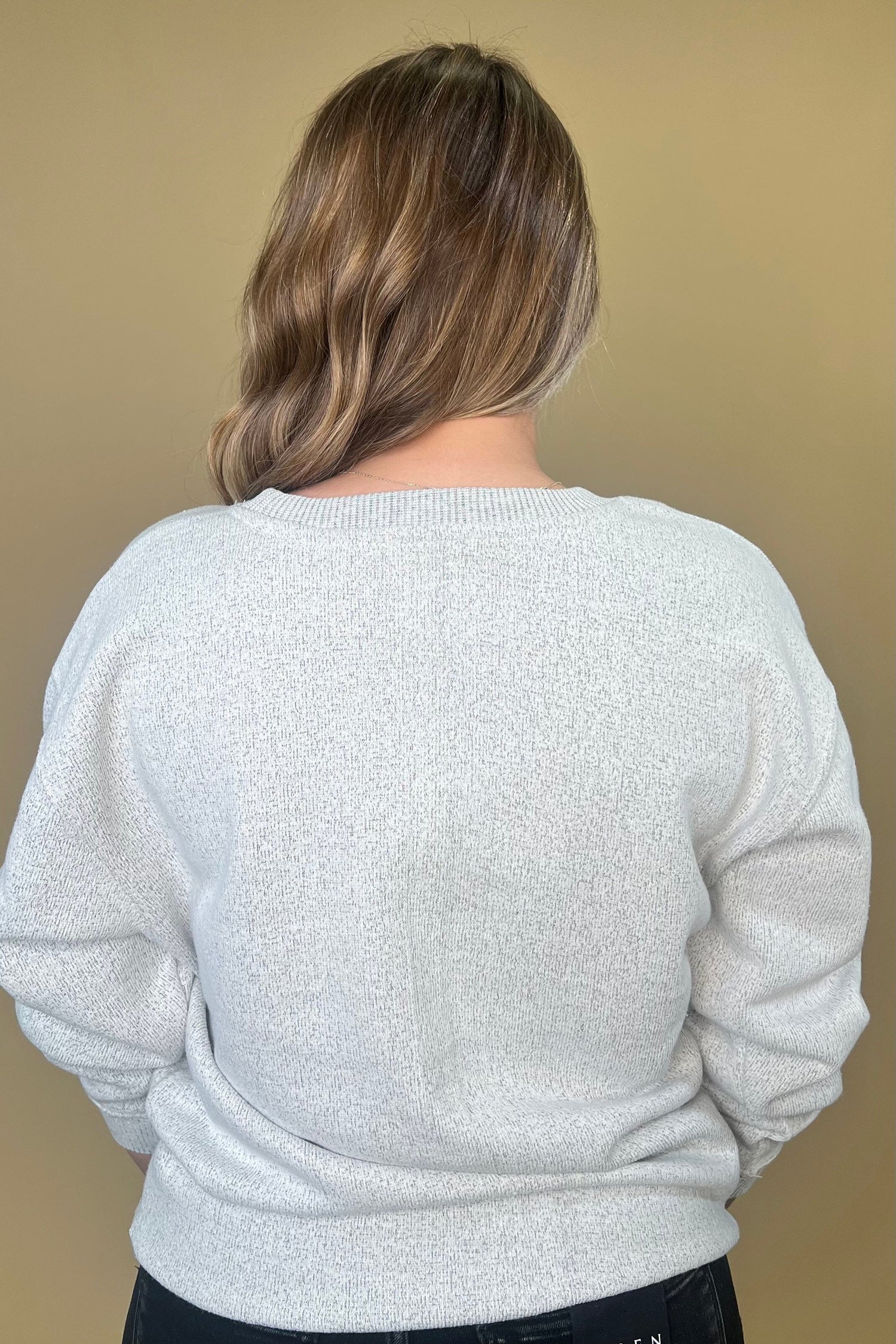 Yeehaw Cowgirl Sweatshirt MISSY BASIC KNIT SUGAR STITCH 