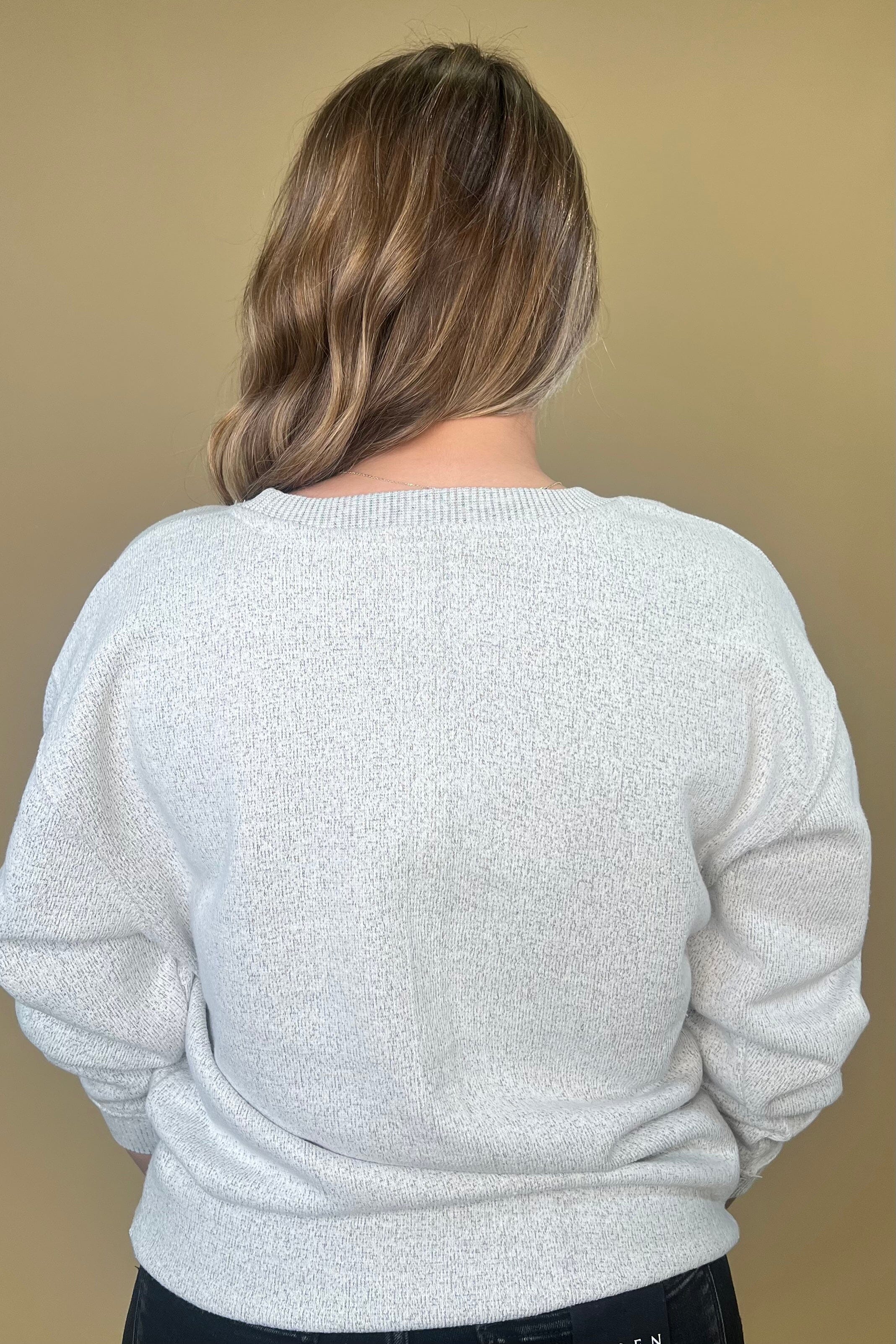 Yeehaw Cowgirl Sweatshirt MISSY BASIC KNIT SUGAR STITCH 