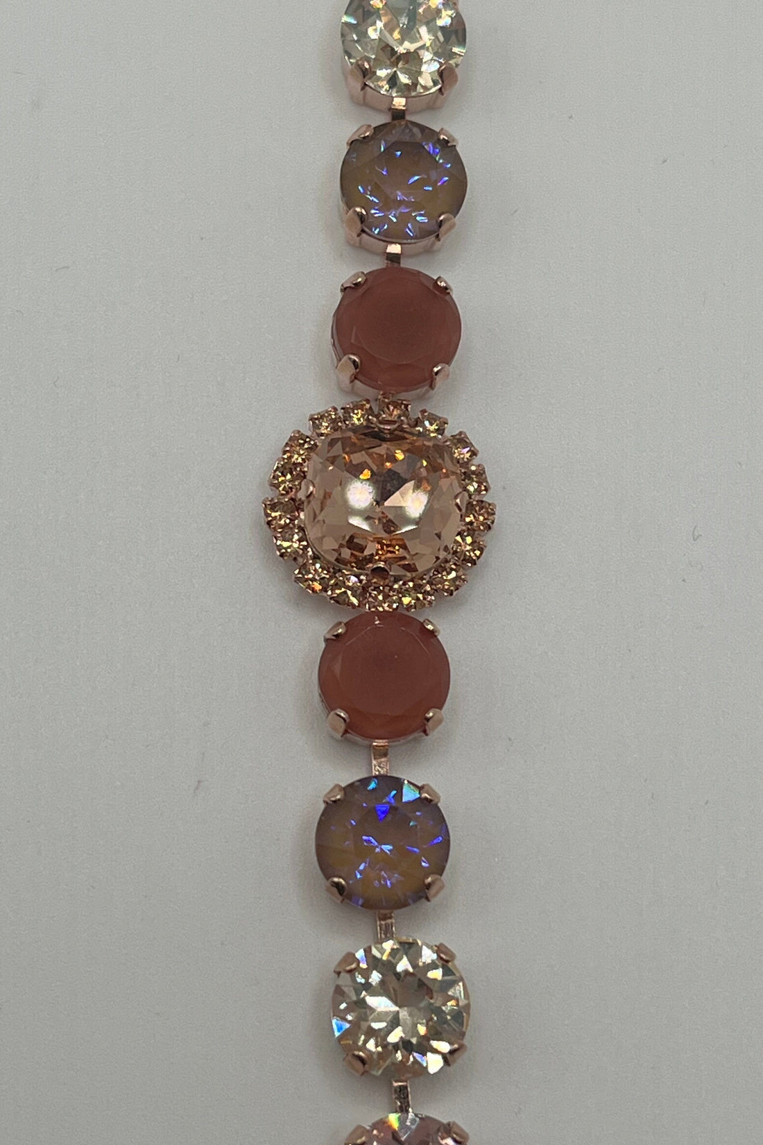 Medium Bracelet with Rivoli Center Cluster in &quot;Amaretto&quot; BETTERBRANDJEWELRY Mariana 