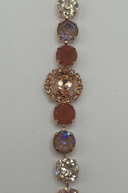 Medium Bracelet with Rivoli Center Cluster in &quot;Amaretto&quot; BETTERBRANDJEWELRY Mariana 
