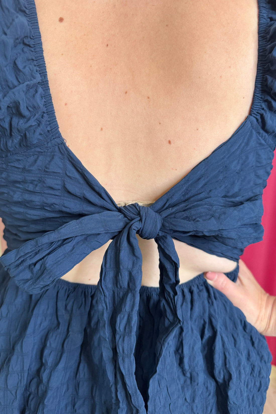 Square Neck Crape Dress DRESS SIMPLY SOUTHERN 
