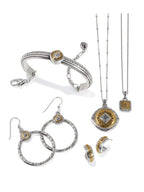 Mosaic Two Tone Mini Hoop BJEWELRY Brighton Collectables 