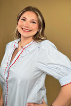 Elaine Top w/Red Rick Rack JR TOP DRESSY MARYSQUARE 
