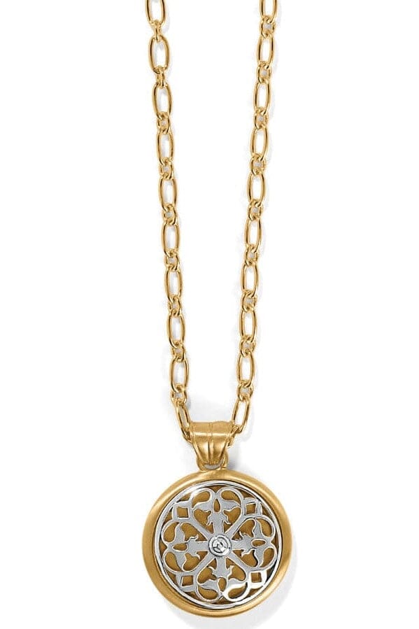 Ferrara Two Tone Luce Large Pendant Necklace BJEWELRY Brighton Collectables 