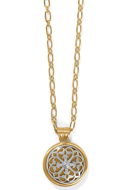 Ferrara Two Tone Luce Large Pendant Necklace BJEWELRY Brighton Collectables 