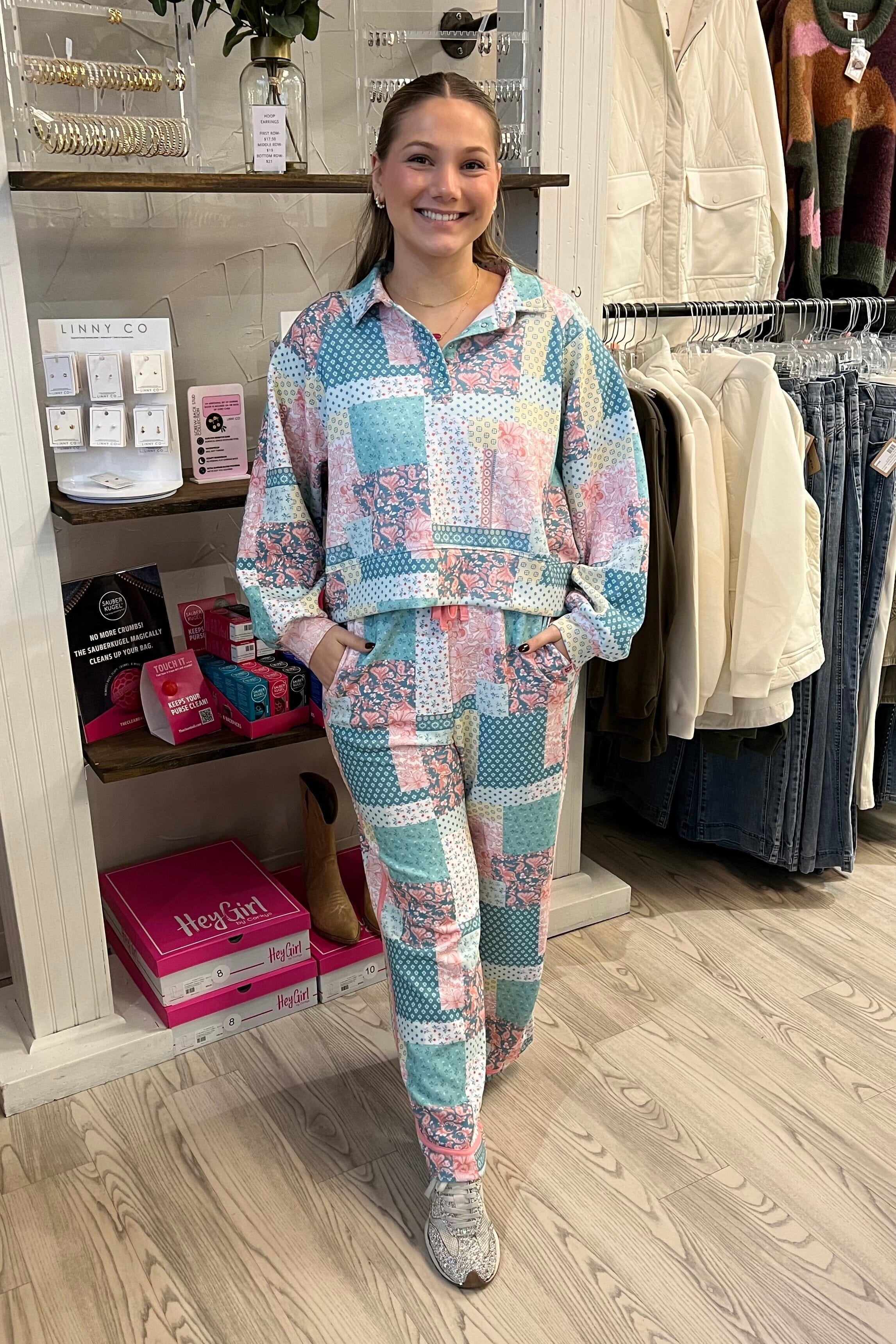 Quilted Long Sleeve Top JRTOP CASUAL TOP SIMPLY SOUTHERN 