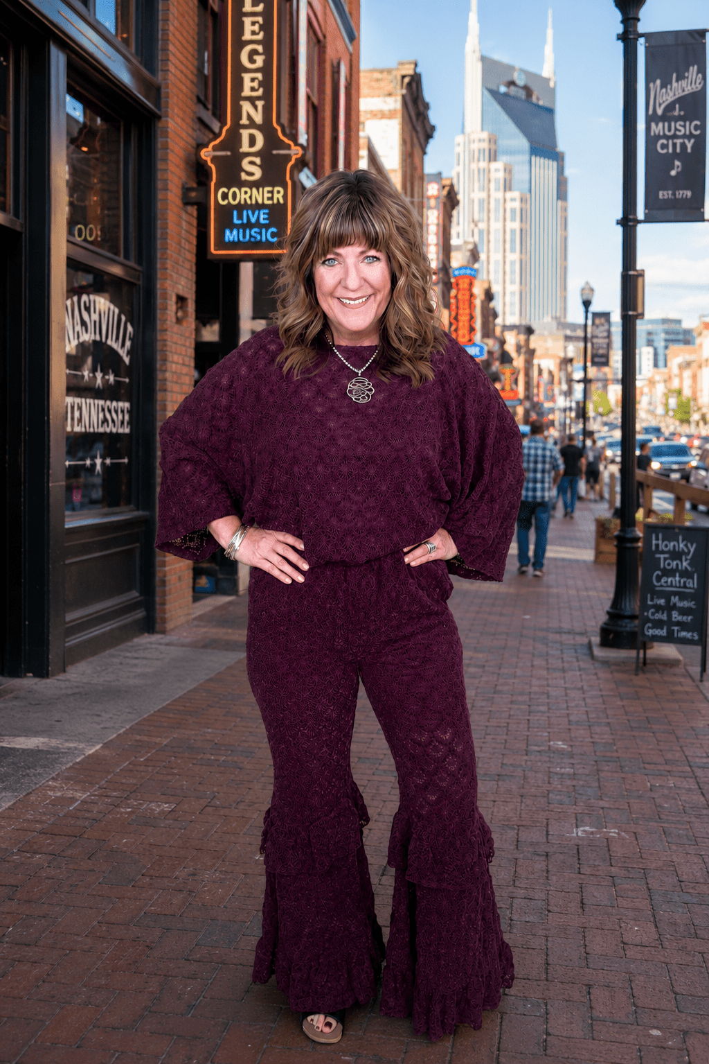 Boho Lace Tiered Pant BOTTOMS:~~Unassigned~~ EASEL 