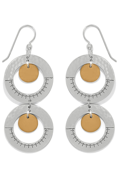 Palm Canyon 2 Tone French Wire Earrings BJEWELRY Brighton Collectables 