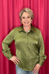 Long Sleeve Button Front Woven Shirt MISSY TOP SPECIAL LIVERPOOL 