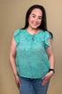Flutter Sleeve w/Neck Tie MISSY TOP SPECIAL ZAC & RACHEL 