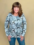 Animal Sparkle Long Sleeve MISSY TOP SPECIAL:~~Unassigned~~ CREATION 