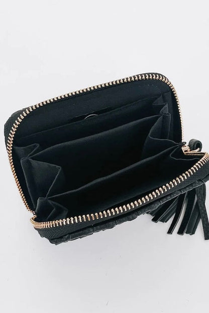 Wynona Woven Walle-Black HANDBAGS PRETTY SIMPLE 