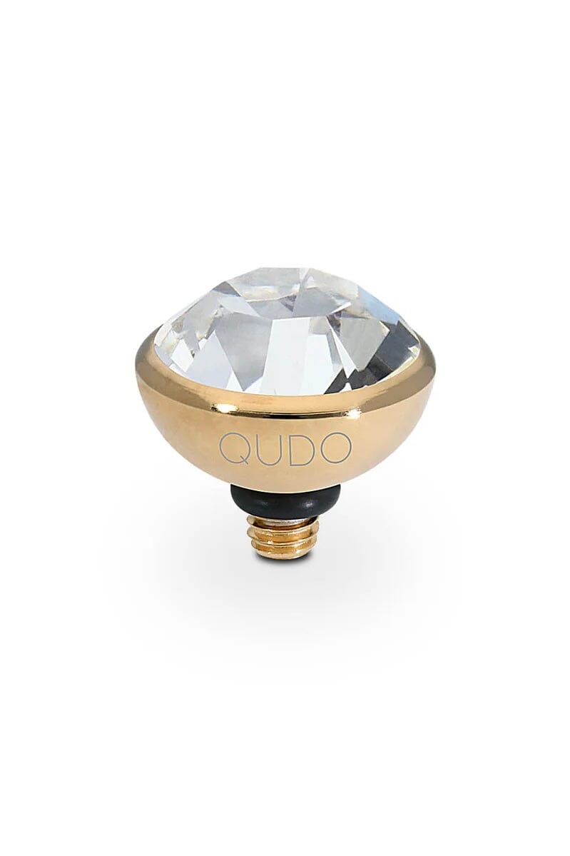 Bottone 10mm Gold-Crystal JEWELRY QUDO 