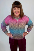 Ombre Crew Neck Sweater SWEATER:~~Unassigned~~ POL CLOTHING 