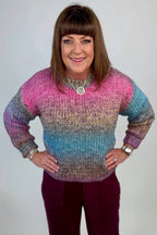 Ombre Crew Neck Sweater SWEATER:~~Unassigned~~ POL CLOTHING 