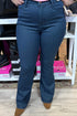 High Waist Sparkle Flare Leg 33"Inseam BOTTOMS JUDY BLUE 