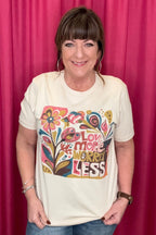 Love More Worry Less T-Shirt MISSY BASIC KNIT REBELROSE/ATTITUDETEES 