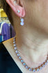 Medium Classic Two-Stone Leverback Earrings in Sun-Kissed "Lavender" JEWELRY Mariana 