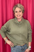Long Sleeve Turtle Neck Sweater JRTOP CASUAL TOP VERYJ SAGE S 