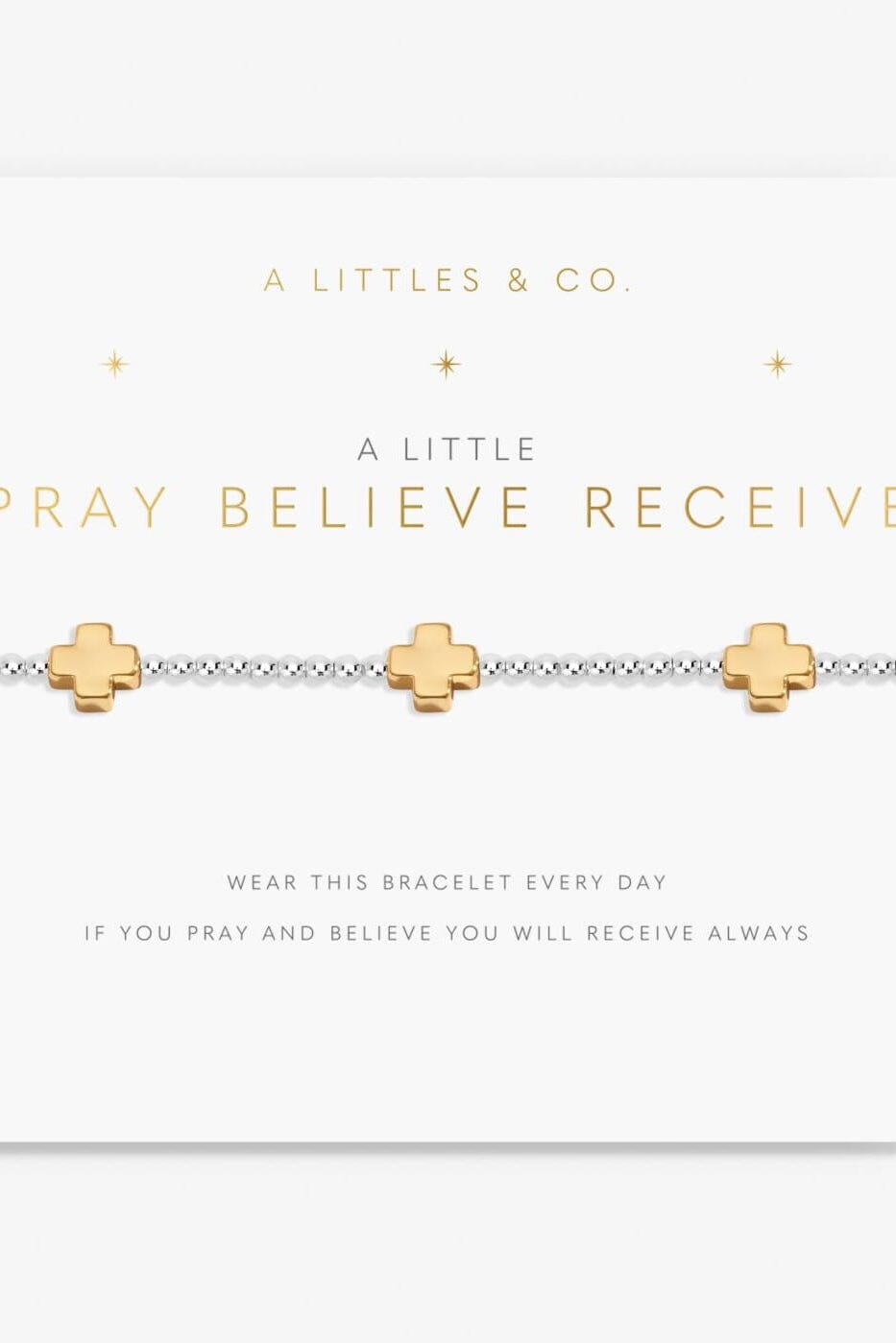 Pray Believe Receive Bracelet JEWELRY A LITTLES &amp; CO 
