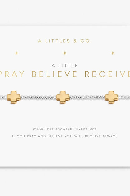 Pray Believe Receive Bracelet JEWELRY A LITTLES &amp; CO 
