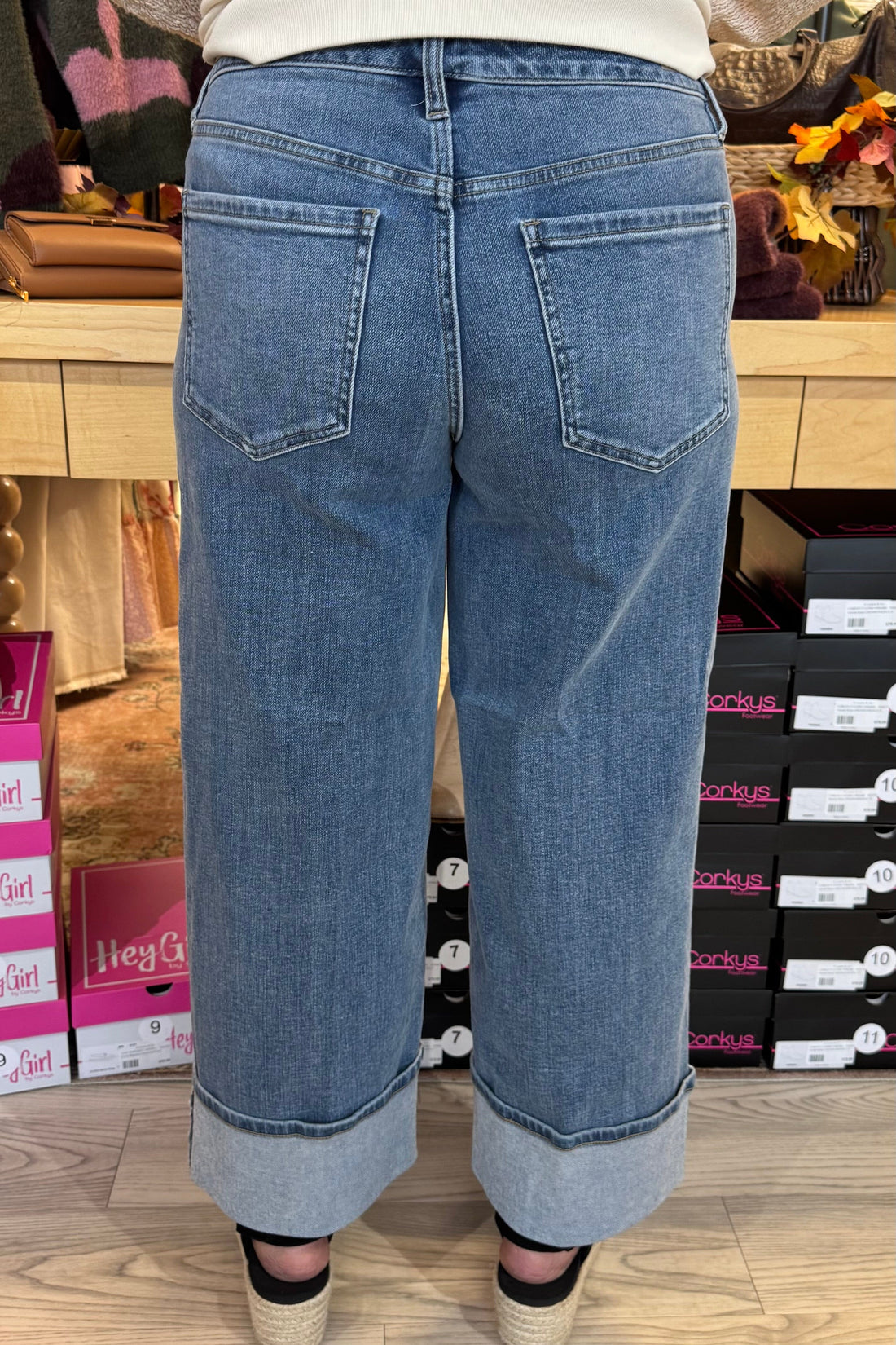Morgan Cuffed Wide Leg JEANS LIVERPOOL 