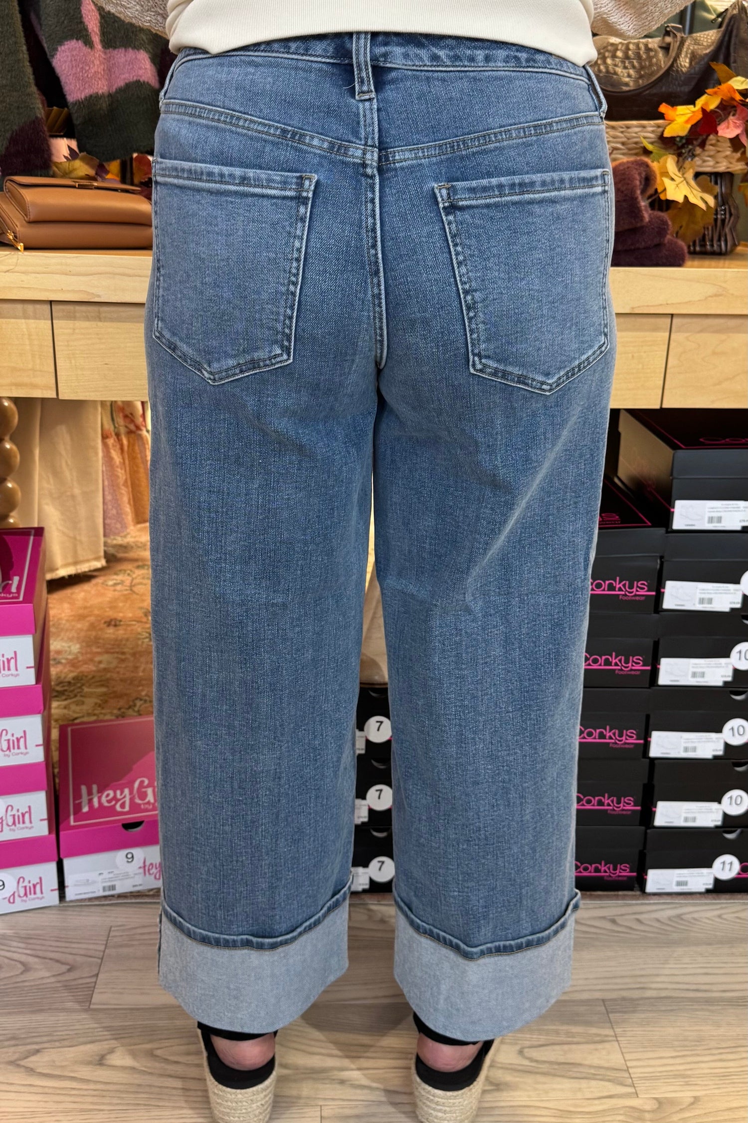 Morgan Cuffed Wide Leg JEANS LIVERPOOL 