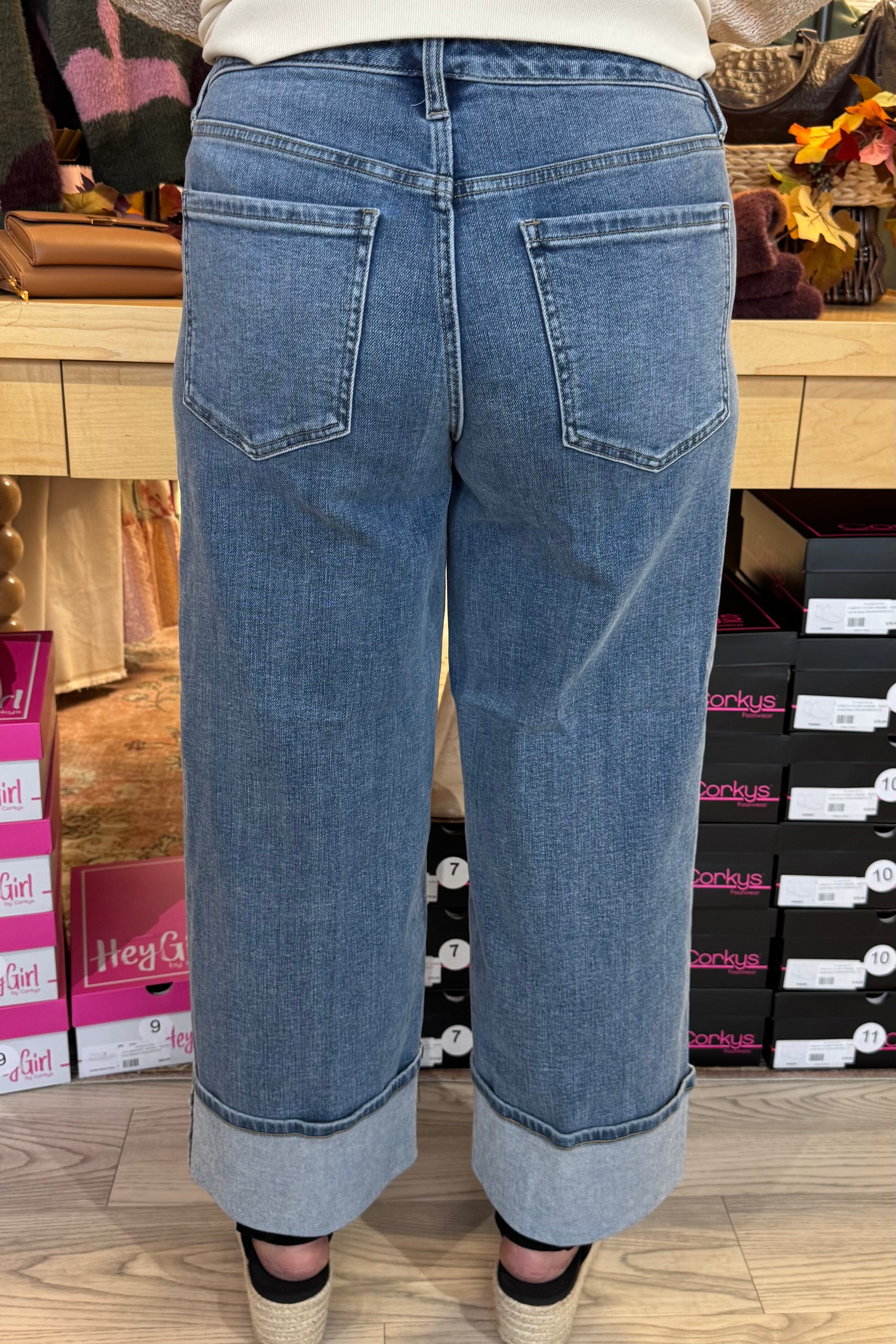 Morgan Cuffed Wide Leg JEANS LIVERPOOL 