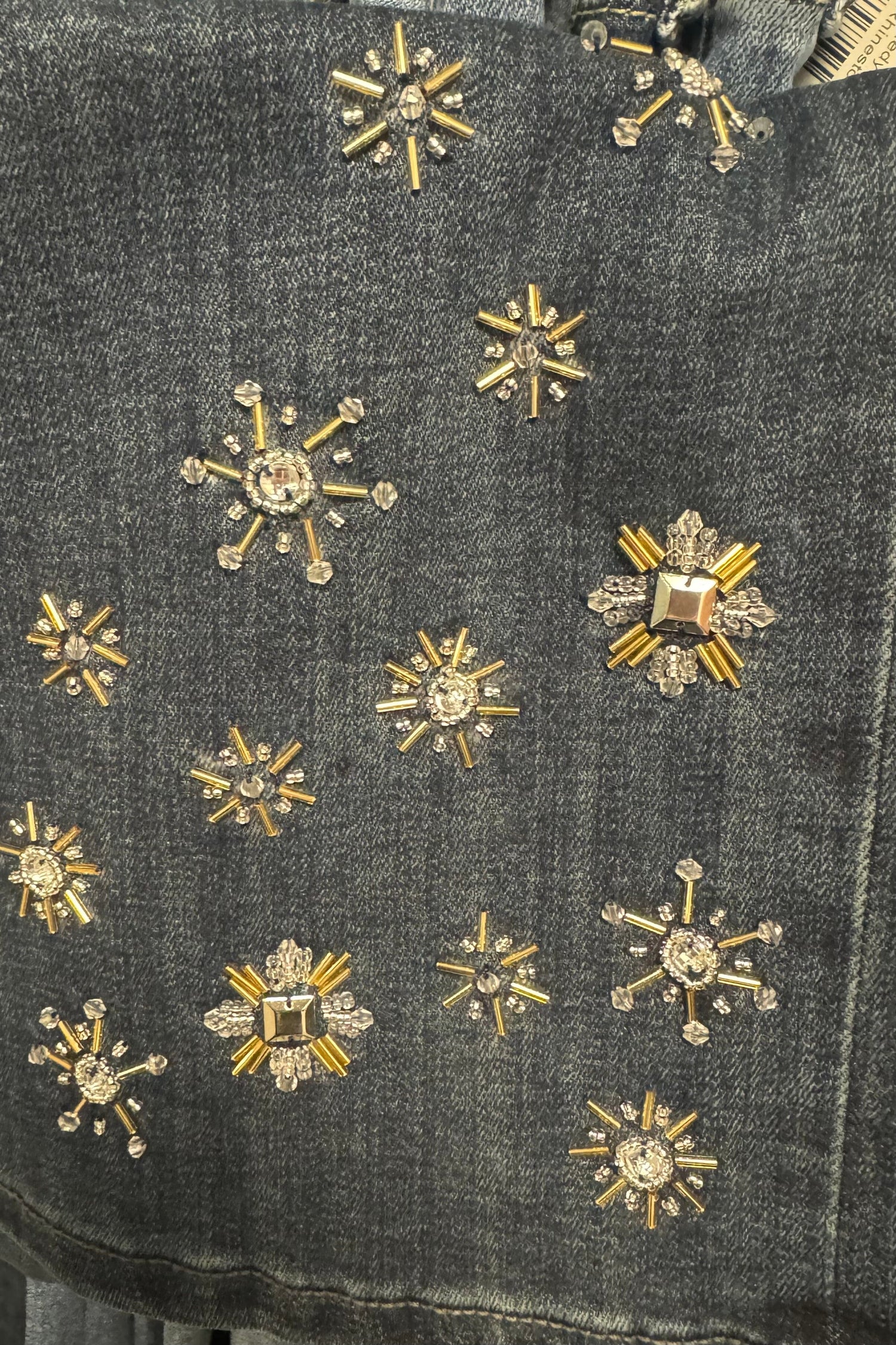 Kennedy Straight Leg w/Rhinestone Snowflakes BOTTOMS LIVERPOOL 