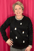 Long Sleeve Crew Neck Sweatshirt w/Ghosts MISSY BASIC KNIT SIMPLY SOUTHERN 