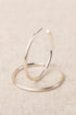 Estonia Brushed Silver Hoop Earrings JEWELRY MICHELLE MCDOWELL 