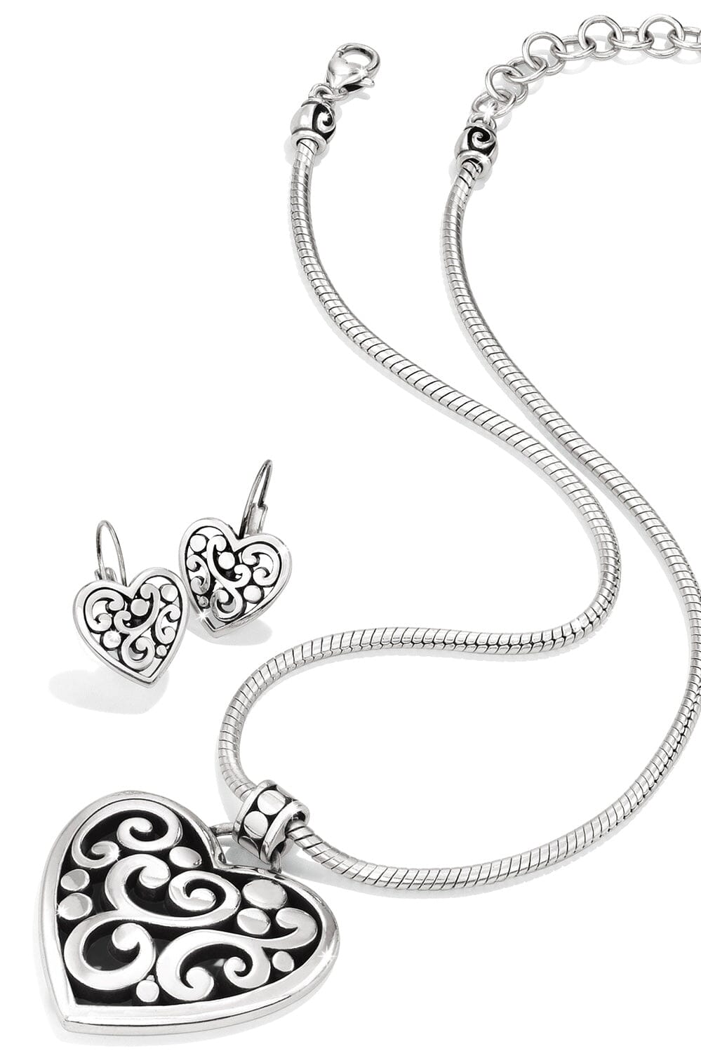 Contempo Heart Leverback Earrings BJEWELRY Brighton Collectables 