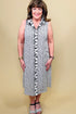 Crinkle Crepe Floral Tank Dress w/Ruffle Collar DRESS HABITAT 
